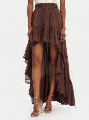 Marciano Guess Spódnica maxi 5GGD34 7317A Brązowy Regular Fit. Brązowe spódnice Marciano Guess, z aplikacjami, z bawełny, maxi. Za 779.99 zł.