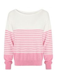 TATUUM Sweter w kolorze biało-różowym rozmiar: XL. Białe swetry Tatuum, xl, bez wzorów, bez ramiączek. Za 128.45 zł.