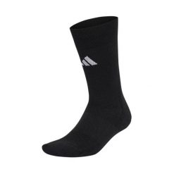 Skarpety adidas Football Crew Performance Cushioned. Czarne skarpety Adidas, bez wzorów, z materiału. Za 50.99 zł.