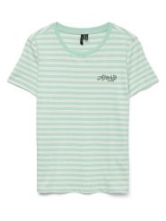Vero Moda Koszulka w kolorze zielonym rozmiar: XL. Zielone bluzki Vero Moda, xl, bez wzorów, z bawełny, bez kołnierzyka, bez ramiączek. Za 61.60 zł.