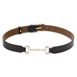 Pasek mały model skórzany Galop Wear. Czarne paski GALOP WEAR, bez wzorów, z nubiku, sportowe. W wyprzedaży za 236.55 zł.