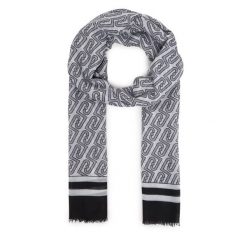 Szal Liu Jo. Czarne szaliki Liu Jo, bez wzorów. Za 169.99 zł.