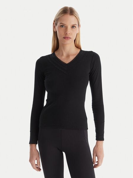 Ysabel Mora Bielizna termoaktywna górna 70009 Czarny Slim Fit. Czarna koszule nocne YSABEL MORA, xl, bez wzorów, z syntetyku, sportowe, bez ramiączek. Za 79.99 zł.