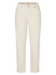 MAC Dżinsy "Iowa" - Relaxed fit - w kolorze beżowym rozmiar: 34. Brązowe jeansy MAC, z aplikacjami, z podwyższonym stanem. Za 264.95 zł.