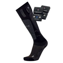 Zestaw skarpety baterii ski doroslych Therm-ic Set Heat Uni + S-Pack 1400 B. Czarne skarpety THERM-IC, bez wzorów. W wyprzedaży za 948.70 zł.
