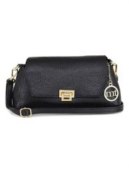 Mia Tomazzi Skórzana torebka "Berbera" w kolorze czarnym - 27 x 16 x 8 cm rozmiar: onesize. Czarne torby na ramię Mia Tomazzi, bez wzorów, z materiału, na ramię, bez dodatków. Za 173.99 zł.