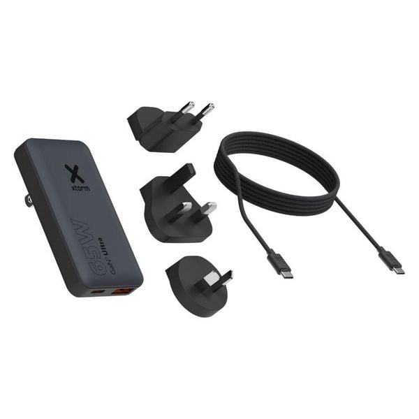 XTORM Ładowarka sieciowa Turystyczna 65W (kabel + torba). Czarne torby na laptopa XTORM, bez wzorów. Za 259.00 zł.