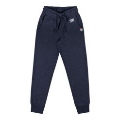 Spodnie dresowe z bawełna z sznurek regulacyjny na co dzień. Niebieskie spodnie dresowe LEONE 1947 APPAREL, bez wzorów, z bawełny. W wyprzedaży za 67.30 zł.