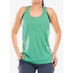 Top damski Smartwool Active Mesh Racerback Tank. Zielone koszulki sportowe Smartwool, bez wzorów, z meshu, bez ramiączek. Za 209.99 zł.
