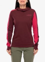 Bluza z kapturem damska La Sportiva Cloud Shadow Sun Hoody. Czerwone bluzy La Sportiva, l, bez wzorów, z materiału, z kapturem. Za 412.49 zł.