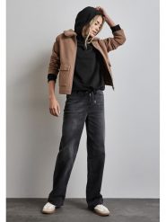 Street One Bluza w kolorze czarnym rozmiar: 36. Czarne bluzy Street One, bez wzorów, z bawełny, z kapturem. Za 74.81 zł.