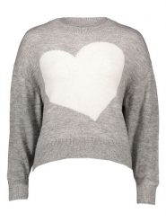 JDY Sweter "Lovella" w kolorze szarym rozmiar: XS. Szare swetry JDY, xs, bez wzorów, bez ramiączek. Za 70.24 zł.
