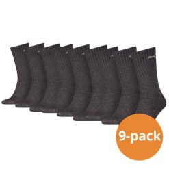 Skarpety sportowe Puma Antracytowe 9 par. Szare skarpety Puma, bez wzorów, z bawełny. Za 173.99 zł.