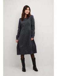 CULTURE Sukienka w kolorze antracytowym rozmiar: XXL. Czarne sukienki Culture, xxl, bez wzorów, bez kołnierzyka, bez ramiączek, midi. Za 152.99 zł.