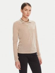 Patrizia Pepe Sweter 8K0320 K128 Beżowy Regular Fit. Brązowe swetry Patrizia Pepe, bez wzorów, z syntetyku, bez ramiączek. Za 869.99 zł.
