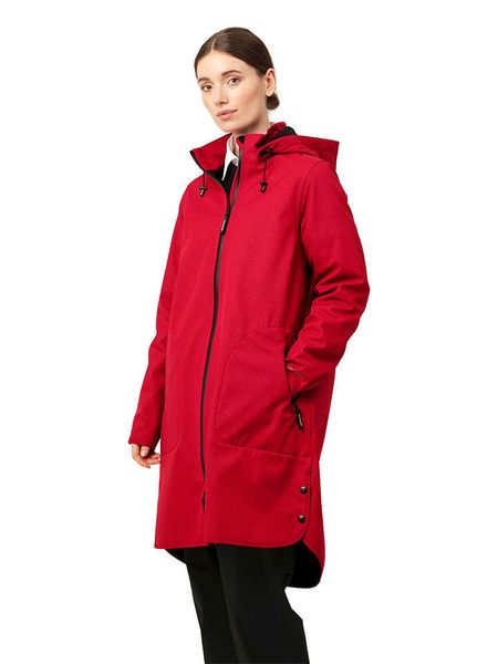 Ilse Jacobsen Płaszcz przeciwdeszczowy w kolorze czerwonym rozmiar: 44. Czerwone kurtki sportowe Ilse Jacobsen, bez wzorów, bez kaptura. Za 327.87 zł.