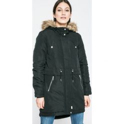 Vero Moda - Parka. Zielone parki Vero Moda, m, z materiału, z kapturem. W wyprzedaży za 119.90 zł.