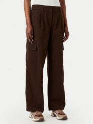 Calvin Klein Jeans Spodnie cargo LV047F623G Brązowy ciemny Relaxed Fit. Brązowe spodnie materiałowe Calvin Klein Jeans, xl, bez wzorów, z bawełny. Za 409.99 zł.
