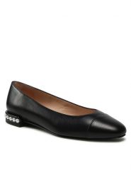 Stuart Weitzman Baleriny Pearl Flat SB753 Czarny. Czarne baleriny Stuart Weitzman, bez wzorów, ze skóry, bez obcasa. Za 839.99 zł.