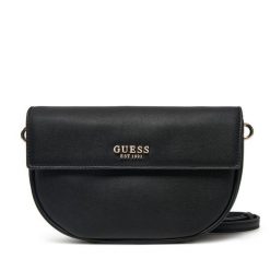 Torebka Guess. Czarne listonoszki Guess, z aplikacjami, bez dodatków. Za 259.99 zł.