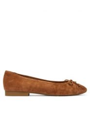 MICHAEL Michael Kors Baleriny Piper 40T6PIFP1S Brązowy. Brązowe baleriny MICHAEL Michael Kors, bez wzorów, ze skóry, bez obcasa. Za 609.99 zł.