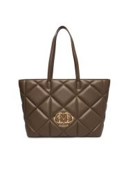 LOVE MOSCHINO Torebka JC4120PP1OLC0203 Brązowy. Brązowe torebki klasyczne Love Moschino, bez wzorów, ze skóry, bez dodatków. Za 1,049.00 zł.