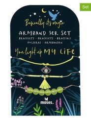 Moses. Bransoletki (3 szt.) w kolorze limonkowym - dł. 23 cm rozmiar: onesize. Żółte bransoletki Moses, metalowe. Za 50.45 zł.