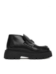 G-Star Raw Botki CEO-DEFNE-70863 Czarny. Czarne botki G-Star Raw, bez wzorów, ze skóry, bez obcasa, na płaskiej podeszwie, bez zapięcia. Za 429.99 zł.