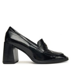 Półbuty Furla. Czarne czółenka Furla, bez wzorów, bez obcasa, na obcasie, bez zapięcia. Za 1,299.00 zł.