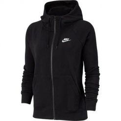 Bluza sportowa damska Nike Wmns Essential FZ Fleece. Czarne bluzy Nike, bez wzorów, z kapturem. Za 371.00 zł.