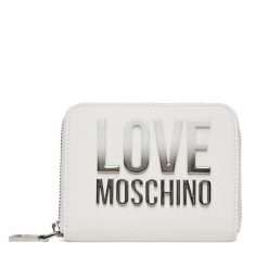 Mały Portfel Damski LOVE MOSCHINO. Białe portfele Love Moschino, bez wzorów. Za 309.99 zł.