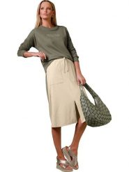 Heine Bluza w kolorze khaki rozmiar: 46. Brązowe bluzy sportowe Heine, bez wzorów, bez kaptura. Za 86.99 zł.