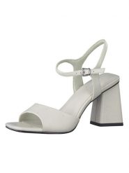 Marco Tozzi Sandały w kolorze kremowym rozmiar: 39. Brązowe sandały Marco Tozzi, bez wzorów, z otwartym noskiem, bez obcasa, na koturnie, bez zapięcia. Za 97.51 zł.