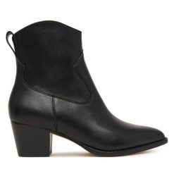 Botki LAUREN RALPH LAUREN. Czarne botki Lauren Ralph Lauren, bez wzorów, bez obcasa, na słupku, bez zapięcia. Za 1,199.00 zł.