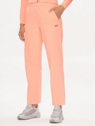 DKNY Sport Spodnie dresowe DP3P3406 Pomarańczowy Wide Leg. Brązowe spodnie dresowe DKNY Sport, s, bez wzorów, z bawełny. Za 349.99 zł.