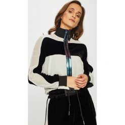 Diesel - Bluza. Białe bluzy Diesel, s, bez wzorów, z elastanu, bez kaptura. W wyprzedaży za 799.90 zł.