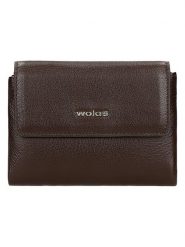 Wojas Skórzany portfel w kolorze brązowym - 13 x 10 x 3 cm rozmiar: onesize. Brązowe portfele Wojas, bez wzorów, z materiału. Za 191.07 zł.