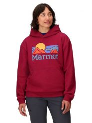 Marmot Bluza "Coastal" w kolorze czerwonym rozmiar: XS. Czerwone bluzy Marmot, xs, bez wzorów, z kapturem. Za 130.99 zł.
