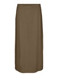 Vero Moda Spódnica w kolorze brązowym rozmiar: XS. Brązowe spódnice Vero Moda, na co dzień, xs, bez wzorów, midi, proste. Za 43.99 zł.