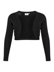 KAFFE curve Bolerko "Asta" w kolorze czarnym rozmiar: XL. Czarne swetry KAFFE curve, xl, bez wzorów, bez ramiączek. Za 104.99 zł.