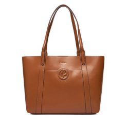 Torebka Pepe Jeans. Brązowe shopper Pepe Jeans, bez wzorów, z jeansu, bez dodatków. Za 459.99 zł.