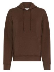 MOSS COPENHAGEN Bluza "Ima Q" w kolorze ciemnobrązowym rozmiar: XS/S. Brązowe bluzy Moss Copenhagen, s, bez wzorów, z kapturem. Za 157.35 zł.