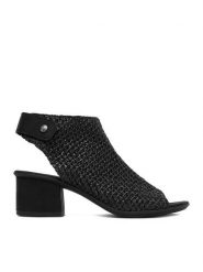 Rieker Sandały CEO-64670-00 Czarny. Czarne sandały Rieker, bez wzorów, z syntetyku, bez obcasa, na słupku, bez zapięcia. Za 319.99 zł.