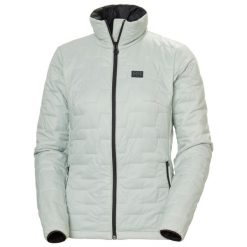 Damska kurtka puchowa Helly Hansen Lifaloft. Zielone kurtki narciarskie Helly Hansen, l, bez wzorów, z materiału, bez kaptura, narciarskie. Za 725.50 zł.