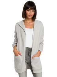 Be Wear Kardigan w kolorze szarym rozmiar: onesize. Szare kardigany Be Wear, bez wzorów, z wełny. Za 214.95 zł.