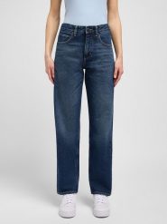 Lee Dżinsy "Rider" - Comfort fit - w kolorze granatowym rozmiar: W29/L33. Niebieskie jeansy Lee, l, z aplikacjami, z podwyższonym stanem. Za 174.84 zł.