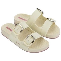 Klapki laczki damskie Ipanema Slide. Żółte klapki Ipanema, bez wzorów, z gumy, bez obcasa. Za 159.00 zł.