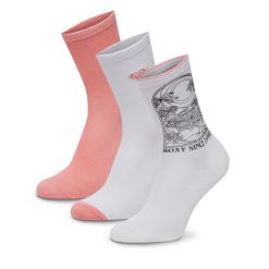 Skarpety długie Roxy. Czerwone skarpety Roxy, bez wzorów. Za 39.99 zł.
