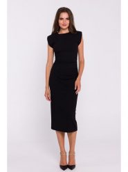 Stylove Sukienka w kolorze czarnym rozmiar: XL. Czarne sukienki Stylove, xl, bez wzorów, bez kołnierzyka, bez ramiączek, midi. Za 217.95 zł.