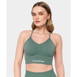 Biustonosz bezszwowy Carpatree Allure zielony. Zielone bielizna sportowa Carpatree, m, bez wzorów. Za 159.99 zł.